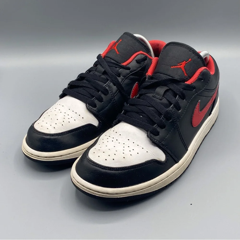 Nike Air‎ Jordan 1 Low White Toe Black Fire Red